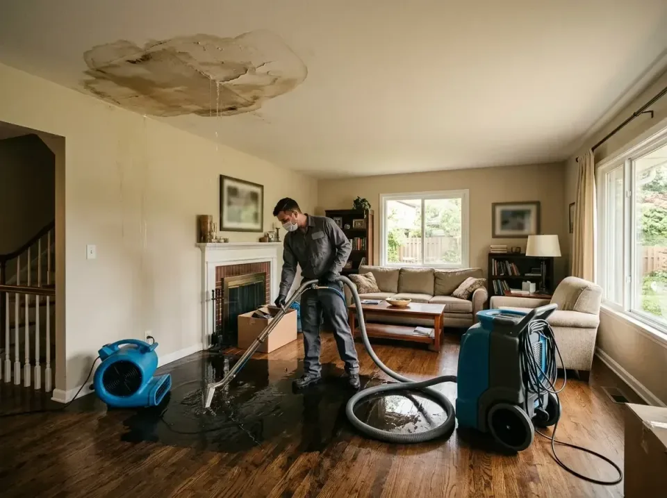 attic-pipe-burst-ceiling-drip-008 — frequently asked questions, Water Damage Restoration & Carpet Care in Manchester, OH